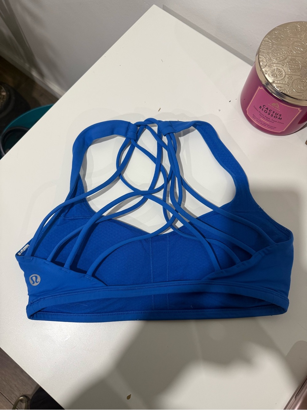 lululemon athletica Strappy Back Sports Bra - Royal Blue